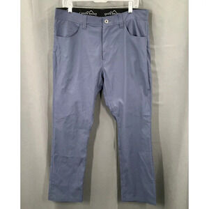 Eddie Bauer Pants Mens 34x29 Blue Gray Stretch Chino Pockets‎ Outdoors Hiking